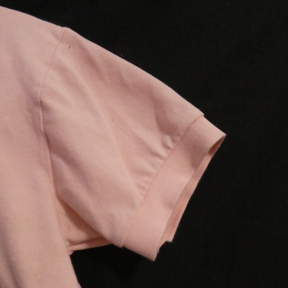 Lacoste Light Pink Polo Shirt with Green Croc Logo - Picture 5 of 13